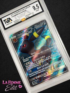 GRADED Pokemon Card 2017 Umbreon GX 142/149 Sun & Moon Full Art